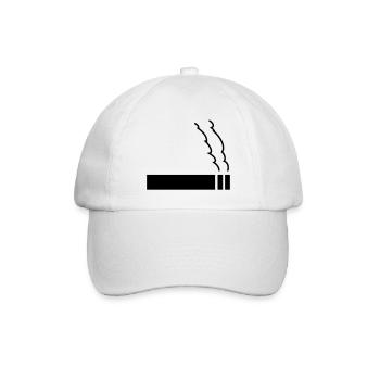 zigarette - Baseballkappe - Weiß/Weiß - Vorne
