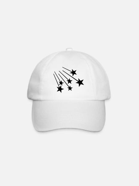 Stars - Baseballkappe - Weiß/Weiß