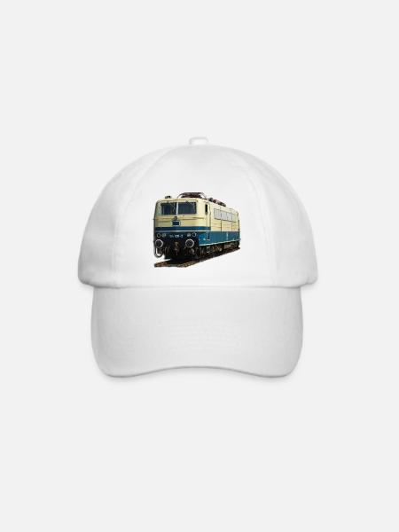 Lokomotive DB184 - Baseballkappe - Weiß/Weiß
