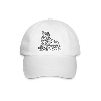 Inlineskates - Baseballkappe - Weiß/Weiß - Vorne