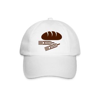 Brot - Baseballkappe - Weiß/Weiß - Vorne