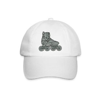 Inlineskater 2 - Baseballkappe - Weiß/Weiß - Vorne