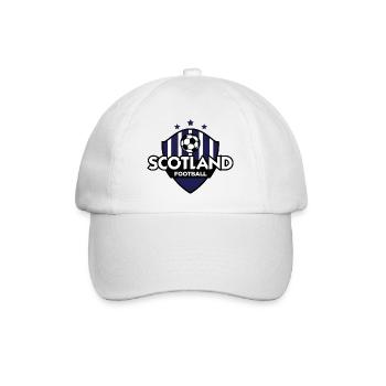 Schottland Fußball Emblem - Baseballkappe - Weiß/Weiß - Vorne