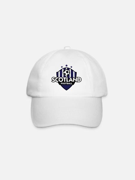 Schottland Fußball Emblem - Baseballkappe - Weiß/Weiß