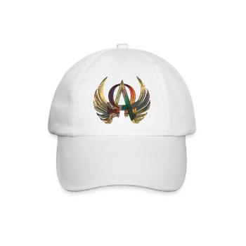 ALPHA & OMEGA ornament - Baseballkappe - Weiß/Weiß - Vorne