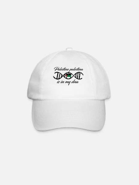 love my dns dna land country Palestine palestina - Baseballkappe - Weiß/Weiß