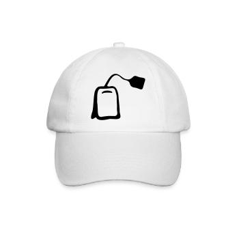 Teebeutel - Baseballkappe - Weiß/Weiß - Vorne