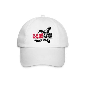 rebell - Baseballkappe - Weiß/Weiß - Vorne