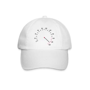 Tacho Schnell - Baseballkappe - Weiß/Weiß - Vorne