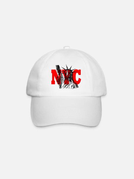 New York - Baseballkappe - Weiß/Weiß