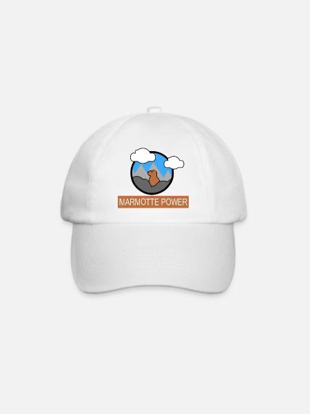MARMOTTENKRAFT - Baseballkappe - Weiß/Weiß
