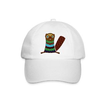 Biber - Baseballkappe - Weiß/Weiß - Vorne