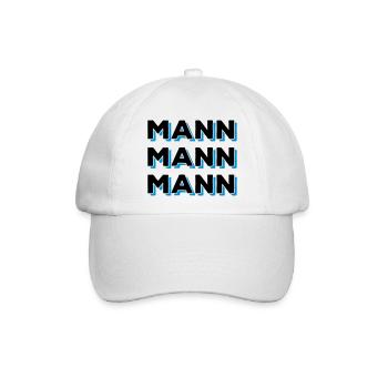 Mann Mann Mann - Baseballkappe - Weiß/Weiß - Vorne