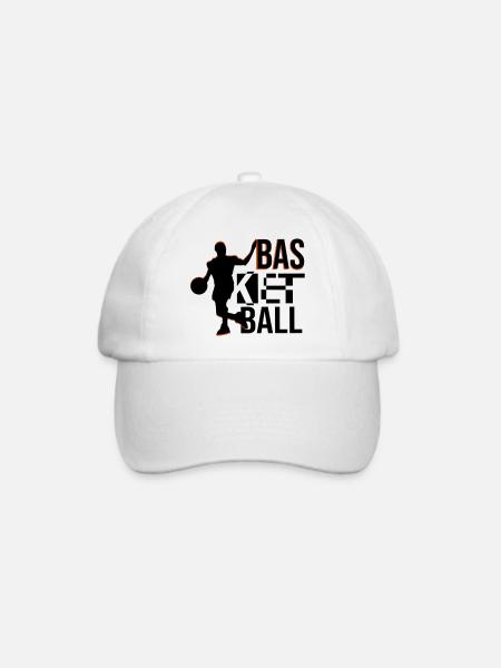 basketball - Baseballkappe - Weiß/Weiß
