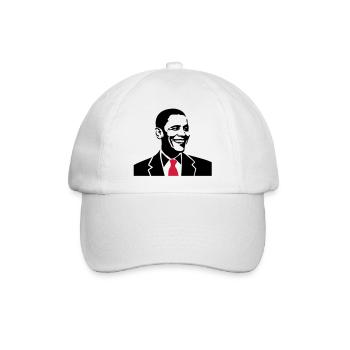 Amerikanische Präsident Obama, USA, Vereinigte - Baseballkappe - Weiß/Weiß - Vorne