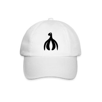 Klitoris power schwarz - Baseballkappe - Weiß/Weiß - Vorne