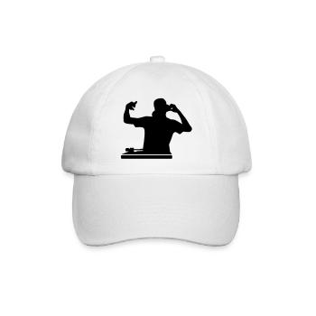 DJ - Baseballkappe - Weiß/Weiß - Vorne
