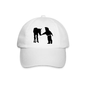 Cowboy - Baseballkappe - Weiß/Weiß - Vorne