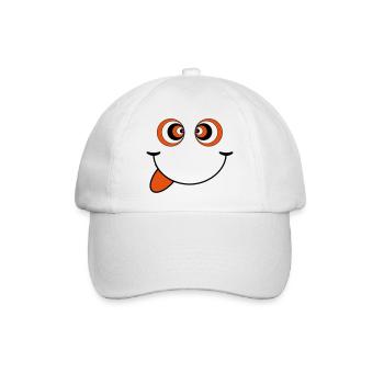psychedelisch smiley - Baseballkappe - Weiß/Weiß - Vorne