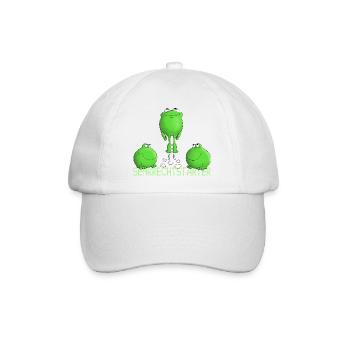 Start - Abheben - lustig - Baseballkappe - Weiß/Weiß - Vorne