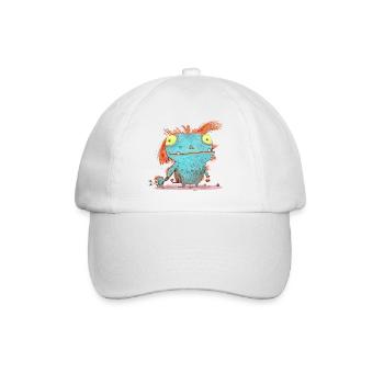 Monster Mamma - Baseballkappe - Weiß/Weiß - Vorne