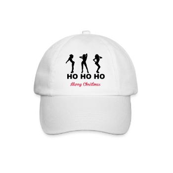 Merry Christmas - Baseballkappe - Weiß/Weiß - Vorne