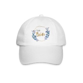 Bride Team Shirt - Baseballkappe - Weiß/Weiß - Vorne