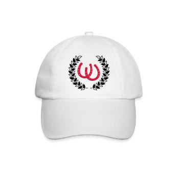 Hufeisen - Baseballkappe - Weiß/Weiß - Vorne