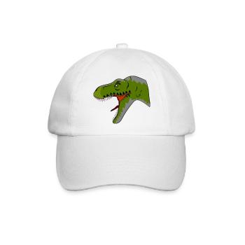 T-Rex - Baseballkappe - Weiß/Weiß - Vorne