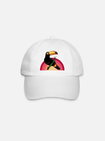 Tukan - Baseballkappe - Weiß/Weiß