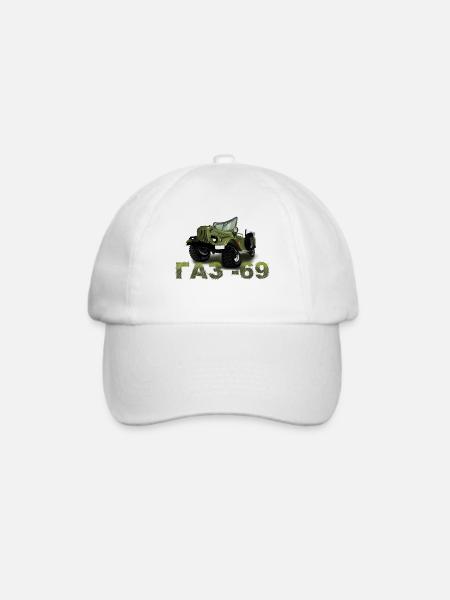 GAZ 69 - Baseballkappe - Weiß/Weiß
