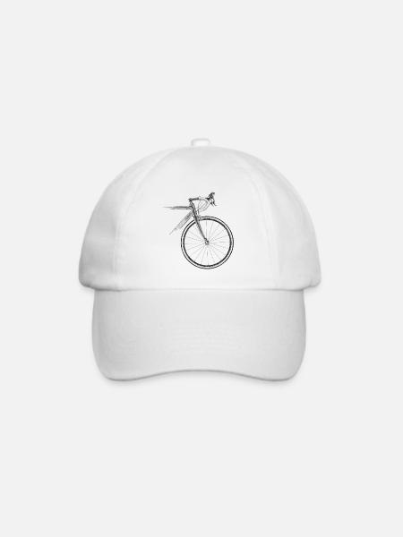 Rennrad - Baseballkappe - Weiß/Weiß