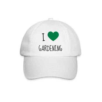 Garden - Gardener - Gardening - Green - Nature - Baseballkappe - Weiß/Weiß - Vorne
