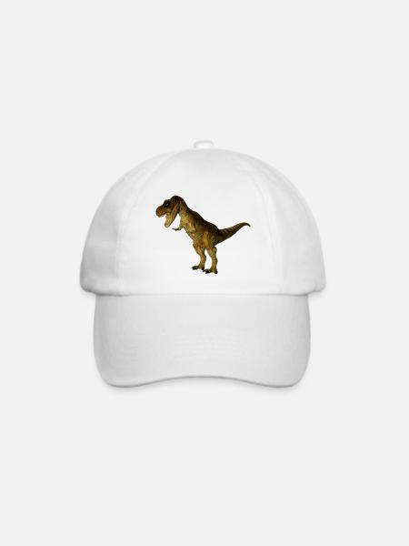 Dinosaurier - Baseballkappe - Weiß/Weiß