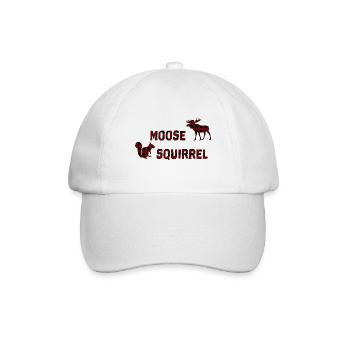 Moose Squirrel - Baseballkappe - Weiß/Weiß - Vorne