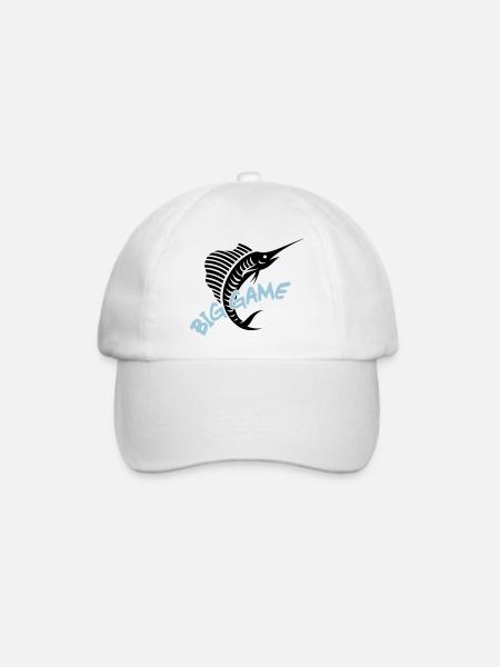 Hochseefischen / Big Game / Sailfish - Baseballkappe - Weiß/Weiß