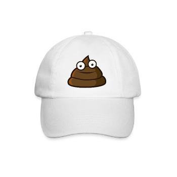 Süßer Scheißhaufen, Scheiße, Kackhaufen - Baseballkappe - Weiß/Weiß - Vorne