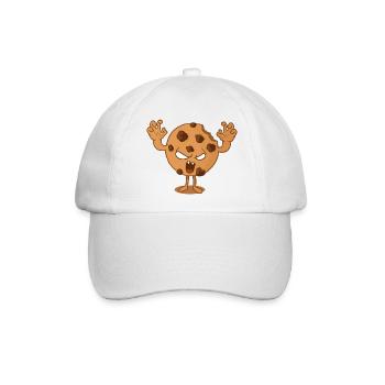 Keks-Monster - Baseballkappe - Weiß/Weiß - Vorne