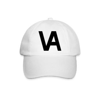 Minimalistisches Segel-Outline - Baseballkappe - Weiß/Weiß - Vorne