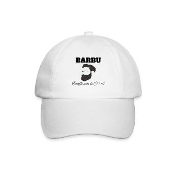 bärtig iss mich c ** - Baseballkappe - Weiß/Weiß - Vorne