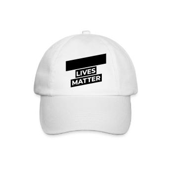 black lives matter - Baseballkappe - Weiß/Weiß - Vorne