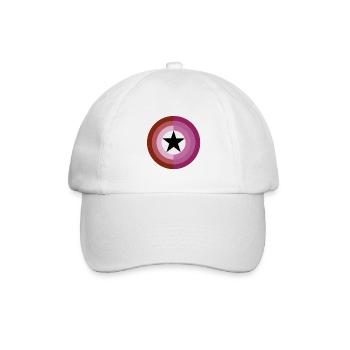 Stolz darauf, lesbisch zu sein - LGBT-Symbole - Baseballkappe - Weiß/Weiß - Vorne