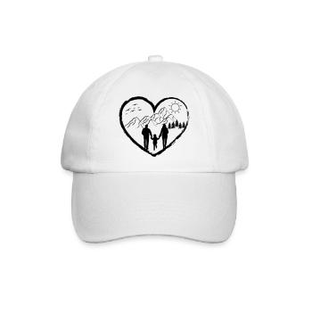Wandern Sommer Natur Freiheit Geschenk - Baseballkappe - Weiß/Weiß - Vorne