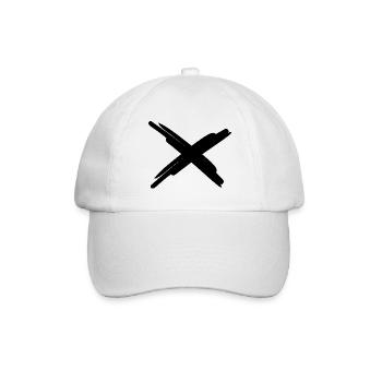 X - Baseballkappe - Weiß/Weiß - Vorne