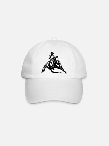 Westernriding - Baseballkappe - Weiß/Weiß