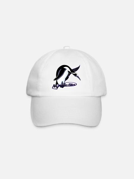 Vogelpinguin - Baseballkappe - Weiß/Weiß