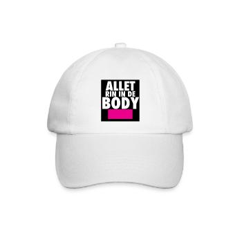 Allet Rin In De Body - Baseballkappe - Weiß/Weiß - Vorne