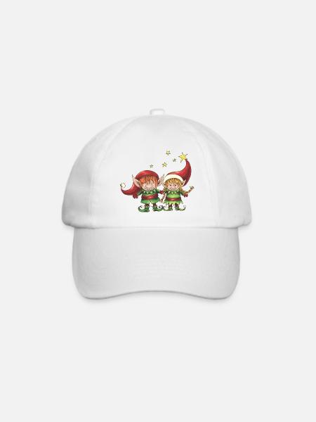 2 Elfen - Baseballkappe - Weiß/Weiß