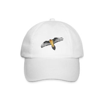 Bärtige Geier - Baseballkappe - Weiß/Weiß - Vorne