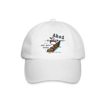 Ahoi und gute laune - Baseballkappe - Weiß/Weiß - Vorne